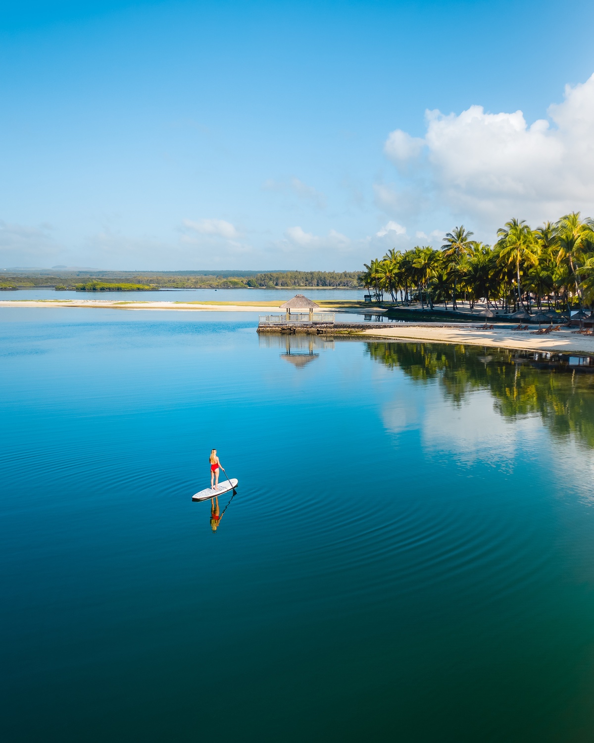 Family enjoying tropical lifestyle in Mauritius